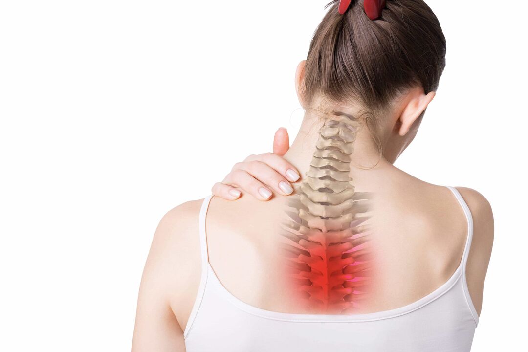 Symptome einer Osteochondrose
